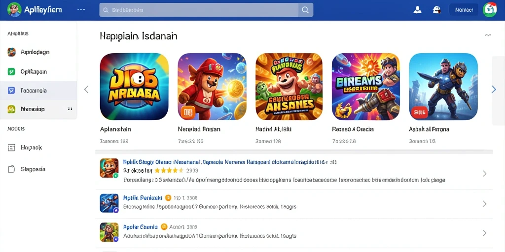 Tampilan awal permainan yang menarik dan penuh warna.